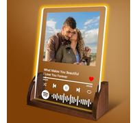 YINYIFANS Plaques Spotify personnalisées, lumières LED romantiques inoubliables,cadeaux uniques pour la Saint-Valentin, cadeaux pour les couples, cadeaux personnalisés pour elle/lui ! (Style A)