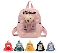 YINYIFANS Sac À Dos Personnalisé Universel,Imprimé Avec Le Nom De Votre Enfant,Adapté Aux Garçons Et Aux Filles.Un Mini Sac À Dos Pour La Crèche,Le Cartable Idéal Pour Les Tout Petits.(Style O)