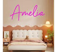 YINYIFANS Stickers Muraux Personnalisés/Stickers Muraux Nom D'enfant/Chambre d'enfant/Stickers Jardin D'enfants/Stickers Nom Personnalisé/Décoration Chambre de Fille (Style A)