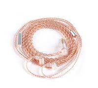 Yinyoo Câble de remplacement pour casque QDC 2 broches 3,5 mm KBEAR KBX4860 Câble de moniteur d'oreille 4 cœurs en cuivre pur avec micro CRA/C12/NRA/C10 PRO/CA16 (micro QDC 3,5 mm inclus)