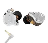 Yinyoo Écouteurs Intra-Auriculaires KZ ZS10 Pro 1DD 4BA - Son stéréo Confortable - Suppression du Bruit - Pilote Dynamique Hybride - Armature équilibrée - Noir - sans Micro
