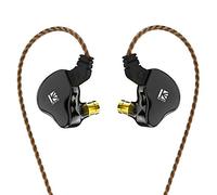 Yinyoo KBEAR KS2 Ecouteurs Intra-auriculaire IEM HiFi 1BA 1DD écouteur Filaire avec Micro pour Sport Casque Antibruit Oreillette Hybride avec Câble Amovible Prise Jack 3,5mm