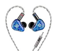 Yinyoo KBEAR SR8 IEM Écouteurs avec micro, pilotes hybrides 1DD+3BA pour musiciens, écouteurs intra-auriculaires filaires HiFi câble détachable 5N OFC, IEM pour jeux, audiophile et performance en