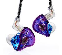 Yinyoo KBEAR Storm Écouteurs Filaires Ecouteurs Intra-Auriculaires magnétiques dynamiques de 10 mm, IEM Basses Profondes Oreillettes filaires Isolation du Bruit (Bleu Violet, Pas de Micro)