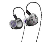 Yinyoo KBEAR TB-Pro IEM Écouteurs Filaires HiFi avec 10mm Dual-Magnetic PU+P LC Diaphragme Composite Alliage de Zinc Design Engrenage Écouteurs Ergonomiques pour Audiophile (sans Micro)