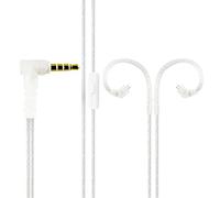 Yinyoo KZ Câble de rechange 0,78 mm 2 broches pour écouteurs avec micro et cœur d'extension de moniteur intra-auriculaire, compatible avec ZST ZSR ES4 ZS10 ZS10 BA10 ZST-X EDX