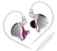 Yinyoo KZ ZS10 Pro Ecouteurs Filaires IEM Gaming avec Microphone 1DD 4BA Écouteurs Intra-Auriculaires à Son stéréo avec 4 Paires d'embouts in Ear Monitors pour Gaming