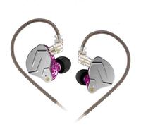 Yinyoo KZ ZSN Pro 1BA 1DD Écouteurs filaires Hybrides à Armature équilibrée Pilotes dynamiques et Prise Audio 3,5 mm Câble détachable (Violet, sans Micro)