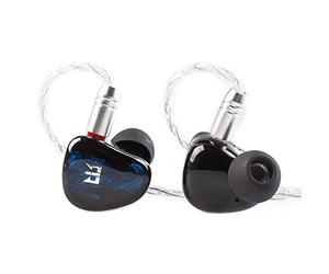 Yinyoo TRI Star River Écouteurs Intra-Auriculaires filaires IEM avec 4 Modes de réglage, béryllium DD Haute Performance de 10 mm, stéréo HiFi pour chanteurs Musiciens (Bleu, Prise 3,5 mm)
