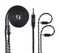 Yinyoo Upgrade Câble de casque 8 fils de cuivre plaqué argent MMCX Cordon de casque avec 2,5 mm mâle pour TIN Audio T2 T3 T2 PRO KBEAR F1 PRO HQ5 HQ6 SE215 SE535 UE900 (MM2.5)