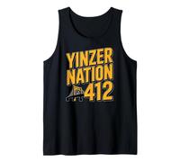 Yinzer Nation 412 Pittsburgh Steel City Pennsylvania Pride Débardeur