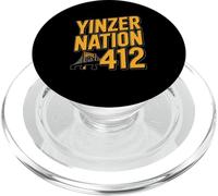 Yinzer Nation 412 Pittsburgh Steel City Pennsylvania Pride PopSockets PopGrip pour MagSafe
