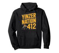 Yinzer Nation 412 Pittsburgh Steel City Pennsylvania Pride Sweat à Capuche