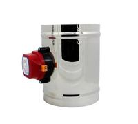 YINZHD Amortisseur motorisé électrique 220v AC24V DC12V, Conduit d'air, Valve d'amortisseur, diamètre du Tube de Ventilation, CVC 80-400 Mm, 1 pièce(AC24V,OD250mm)