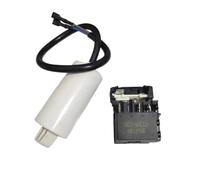 YINZHD Démarreur de remplacement for réfrigérateur QZ2-80E12, condensateur 3/4/5 µF, protecteur thermique contre les surcharges, pièces de rechange(4uf Set)