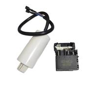 YINZHD Démarreur de remplacement for réfrigérateur QZ2-80E12, condensateur 3/4/5 µF, protecteur thermique contre les surcharges, pièces de rechange(5uf set)