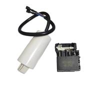 YINZHD Démarreur PTC de remplacement for réfrigérateur QZ2-80E12 3/4/5uf, condensateur, protecteur thermique contre les surcharges for pièces de réparation(3uf Set)