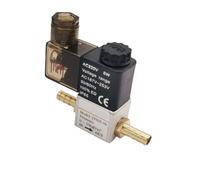 YINZHD Électrovanne pneumatique électrique 12 V 24 V 220 V, 2 positions, 2 ports, vanne magnétique à air normalement fermée, raccord cannelé de 6 mm 8 mm(4mm-4mm Barb,DC24V)