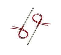 YINZHD Élément chauffant 600 W, cartouche chauffante à extrémité unique 9,5 mm x 225-255 mm, AC 110 V/220 V/380 V, résistances de chauffage à sec 201SUS, lot de 5(380V,530W 9.5x225mm)