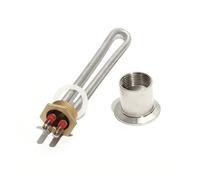 YINZHD Élément chauffant électrique DN25/32 mm, 1 pouce, 110 V/220 V, 700 W/1000 W/1500 W(Gray,220V,1.5KW175L DN25 201SS)