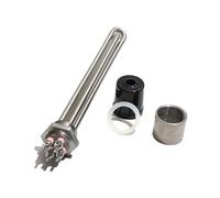 YINZHD Élément chauffant G1 1 pouce DN25 32 mm, tube chauffant électrique en acier inoxydable 304SUS, 1 résistance, 220 V, 1,5/2,5/3,5/5,5 kW, 1 pièce(Type 3,120V,2.5KW 240mmL)