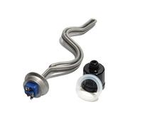 YINZHD Élément chauffant ondulé à fixation Tri-Clamp de 2 pouces, 240 V, puissance de 2,5/3,5/4,5/5,5/6,5 kW, résistance électrique en acier inoxydable SUS304(Gold,2.5KW)