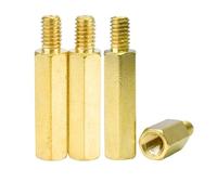 YINZHD Entretoises hexagonales en laiton M3 for carte mère, entretoise mâle/femelle, goujon fileté hexagonal for colonne PCB, vis d'espacement(11mm(10Pcs),M3(C4mm))