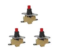 YINZHD Interrupteur de température for chauffage électrique, 250 V, 10 A, 1 pièce, accessoire for ventilateur, thermostat, touche piano