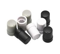 YINZHD Lot de 10 Boutons en Plastique for potentiomètre Rotatif Conique, Trou 6 mm(Black 10PCS)