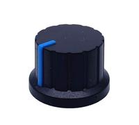 YINZHD Lot de 10 Boutons potentiomètre 24 x 15 mm, 6, axe Fleur, contrôle du Volume for encodeur(Dark Grey)