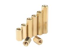 YINZHD Lot de 10 entretoises hexagonales femelles vers M2 .5 M3 M4 M5 en laiton, vis creuses(38mm x10pcs,M2)