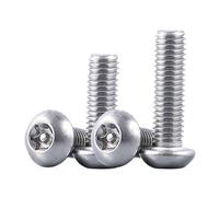 YINZHD Lot de 10 vis sécurité inviolables à tête ronde Torx en acier inoxydable A2-70, M2, .5, M3, M4, M5, M6, M8, M10(60mm x10pcs,M8)