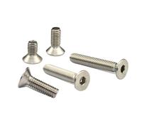 YINZHD Lot de 1000 vis à tête fraisée Allen DIN7991 M1,6 M2 M2,5 M3 en acier inoxydable 304 ou noir(Stainless steel 304,12MM_M2.5)