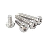 YINZHD Lot de 2/50 vis à tête cylindrique Torx six lobes en acier inoxydable 304 A2 GB2672, M1.4, M1.6, M2, M2.5, M3, M3.5, M4, M5, M6, M8, M10(12mm,10pcs M4)