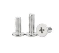 YINZHD Lot de 2/50 vis cruciformes ultra fines à tête plate en acier inoxydable A2 304, M1.4, M1.6, M2, M2.5, M3, M4, M5, M6, M8(50mm,M8 5pcs)