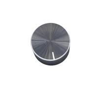 YINZHD Lot de 2 Boutons potentiomètre en Alliage d'aluminium, 25 x 13 mm, 6, avec Trou d'arbre, for encodeur, contrôle du Volume, Audio(Black)
