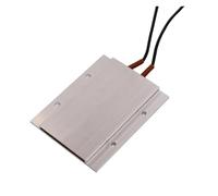 YINZHD Lot de 2 éléments Chauffants 77 x 62 6 mm, 12 V/24 V/110 V, Thermostat, Coque en Aluminium, Plaque chauffante céramique(12V120Degree)