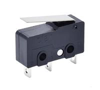 YINZHD Micro 3 broches NO/NC Mini Limit 5 A 250 V CA M102-011 Levier à galet Action Push Micro Noir