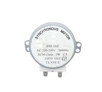 YINZHD Moteur de four à micro-ondes à plaque plate, moteur synchrone SM-16E, 220-240 V, 30/36 tr/min, 3 W