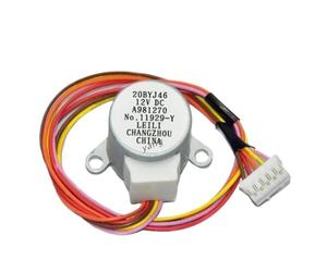 YINZHD Moteur pas à pas synchrone à lames pivotantes 20BYJ46 12 V CC, adapté aux longueurs d'arbre de 7 mm et aux câbles de 25 cm for climatiseurs