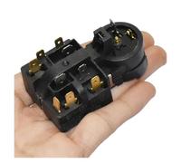 YINZHD Relais de protection contre les surcharges et la surchauffe universel QP3-12A for démarreur compresseur réfrigérateur(Black)
