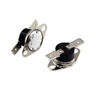 YINZHD Thermostat KSD301 250 V 10 A normalement ouvert/normalement fermé, interrupteur de contrôle thermique de la température, degré Celsius 0-95 °C, eau dissipée(65 Degree,Normally closed B)