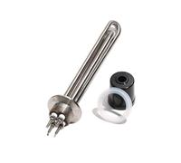 YINZHD Tube chauffant 1,5" Tri Clamp 50,5 mm for équipement de brassage, 1,5/2,5/5,5 kW, élément chauffant à connexion rapide en acier inoxydable 304SUS, 1 pièce(Gold,220V,2.5KW 215mmL)