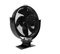 YINZHD Ventilateur de poêle à 6 pales, ventilateur de cheminée thermique avec couvercle, ventilateur thermique adapté aux poêles à bois d'intérieur en automne et en hiver(A)