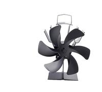 YINZHD Ventilateur de poêle à air chaud à 6 pales, poêle à bois, ventilateur de cheminée silencieux, chauffage domestique d'hiver, distribution efficace de la chaleur(Stove Fan)