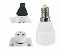 YinzPlus Adaptateur de douille de lampe Prise E14 Conversion en prise de courant 2 pièces