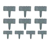 Yiohejy Bordures de plate-bande pour jardin,10 pièces bordure sans creuser résistante aux intempéries,Délimitation de massif de fleurs 25 x 23 cm - Pour jardin extérieur, pelouse, entrée de garage,