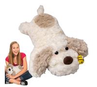 Yiohejy Chien en Peluche - Jouet Mignon avec Un Design d'abeille | Chiot en Peluche Allongé - pour Et Adultes Chambre D'Chambre À Coucher Séjour Canapé Chaise Étagère Bureau Lit