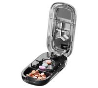 Yiohejy Coupe Comprimé,Distributeur Portable de Comprimés - Coupeur de Stockage Hebdomadaire pour Maison Hôpital École Camping Professionnel