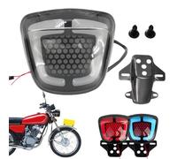 Yiohejy Feu Arrière de Motocyclette - Intégré Avec Clignotant Indicateur De Direction | Feu Arrière LED Avec Fonction Torche | Pour ATV Et Moto De Rue Conduite De Nuit Camping Plein Air Voyage Et
